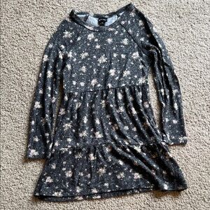 Art Class Black Floral Long Sleeve Dress